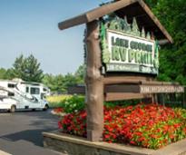 entrance sign to Lake George RV Park