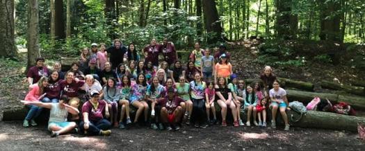 a group of summer camp teens