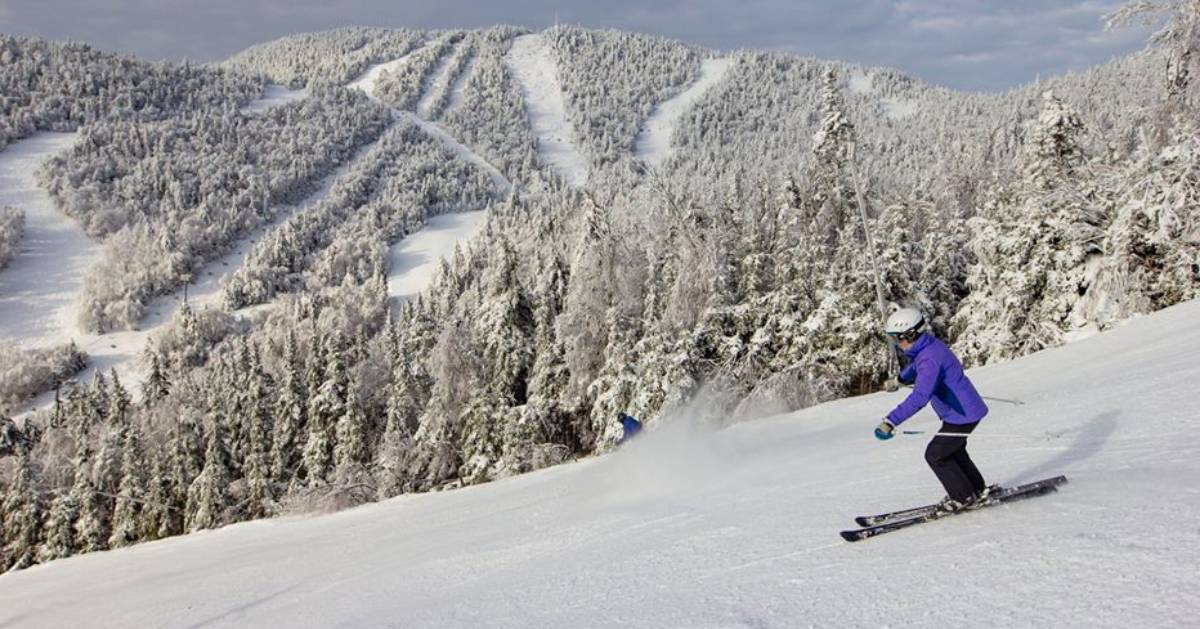 person skiing on a mountain