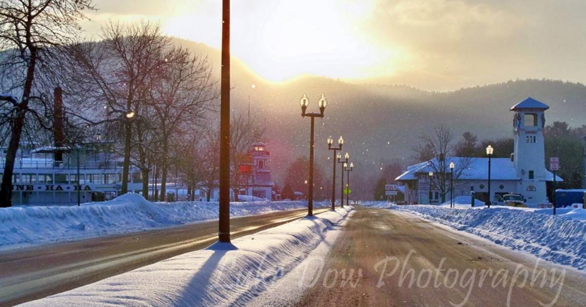 street in the winter