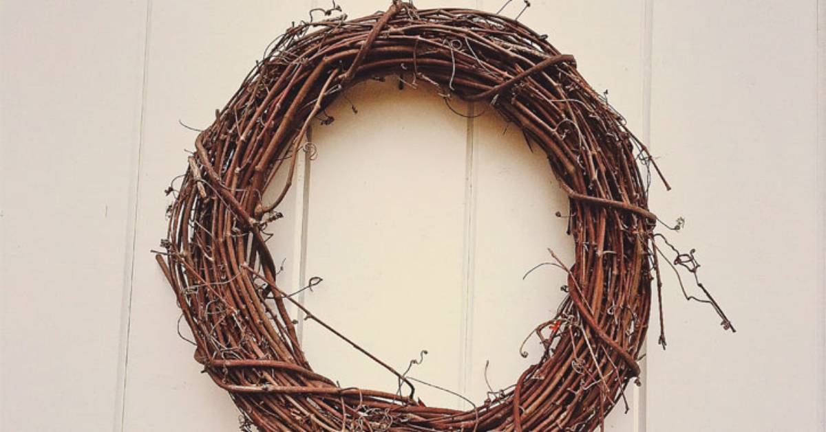 wooden wreath