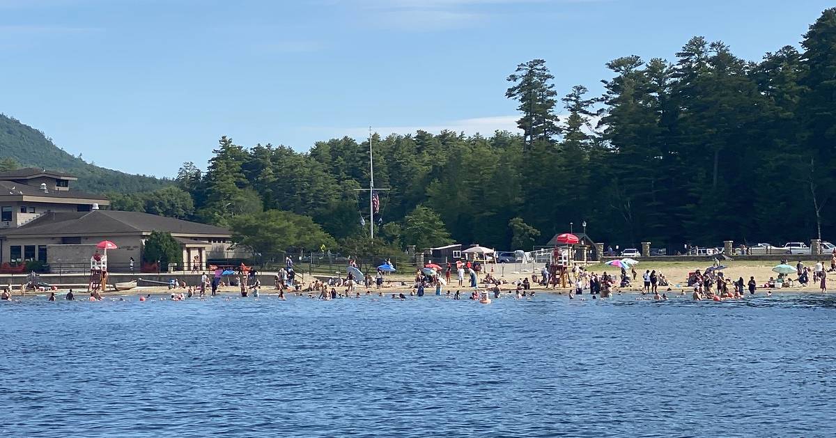 view of beach from water