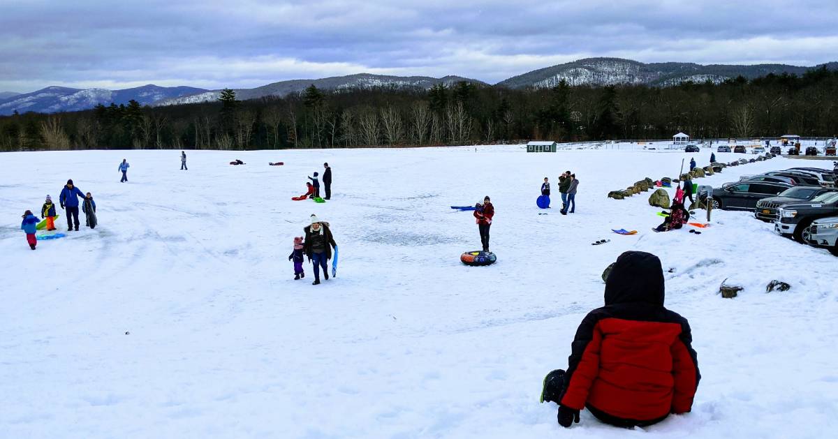 snow tubing hill