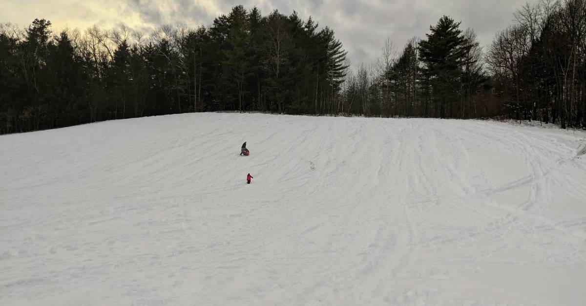 Winter Snow Tubing at the Lake Rec Center