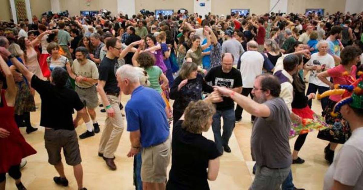 people dancing indoors