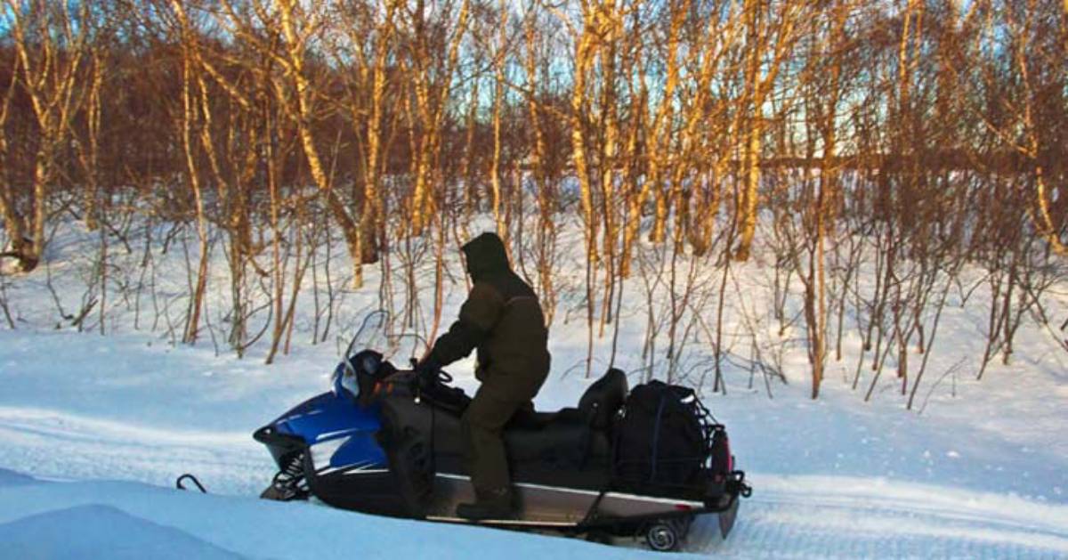 a snowmobiler