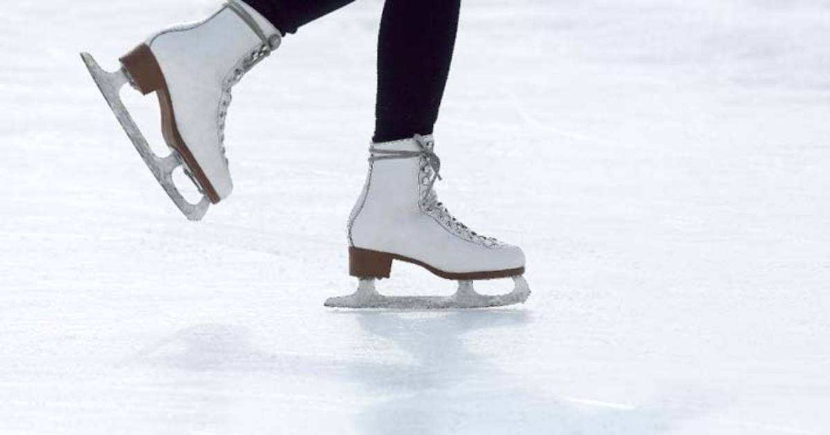 an ice skater