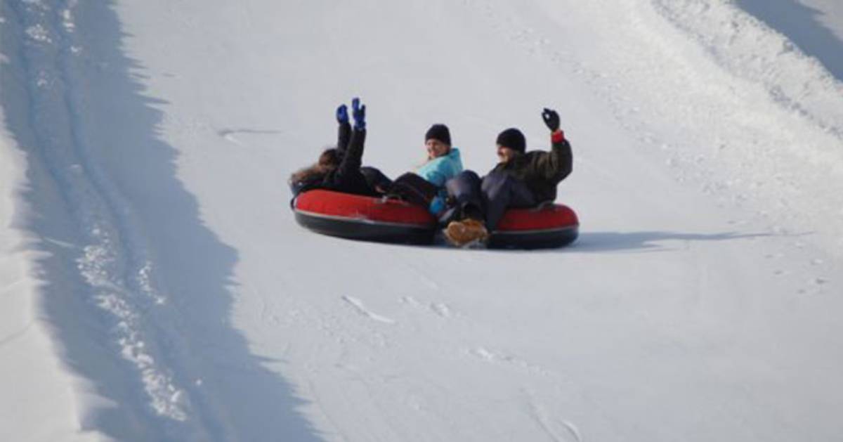 people tubing at willard mountain