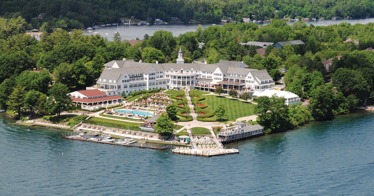 aerial view of Sagamore resort