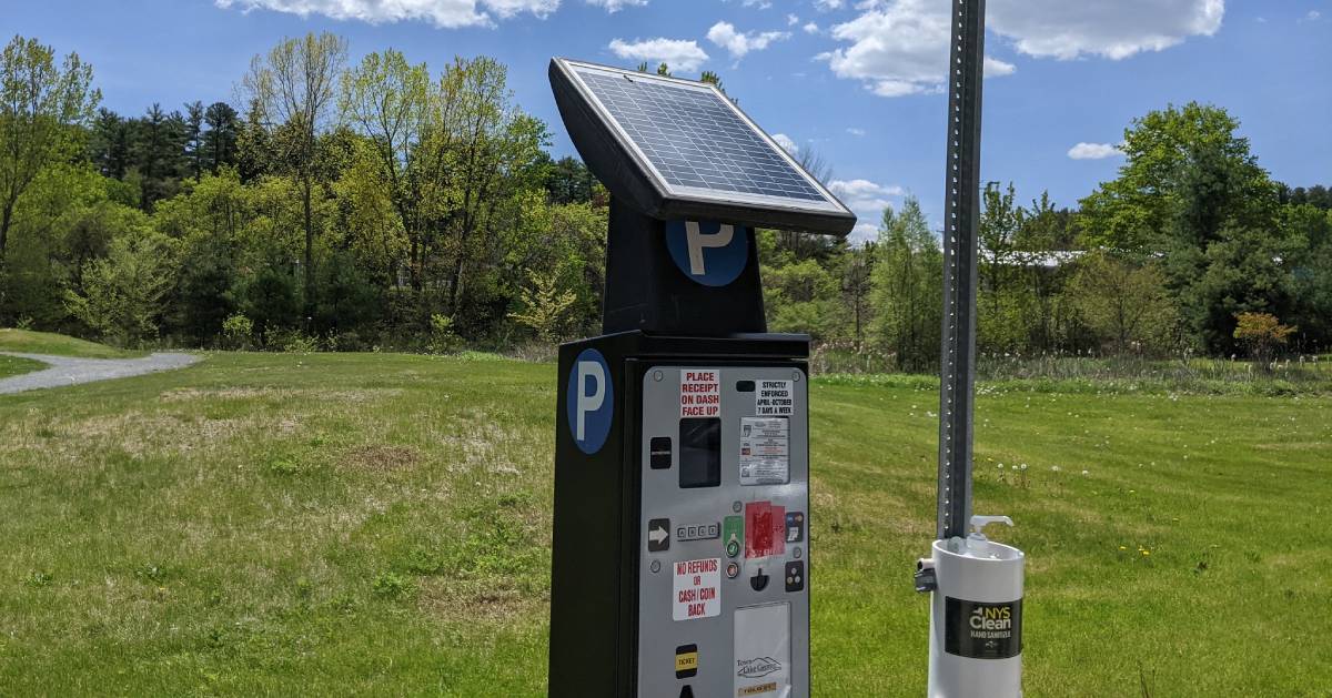 parking meter in park