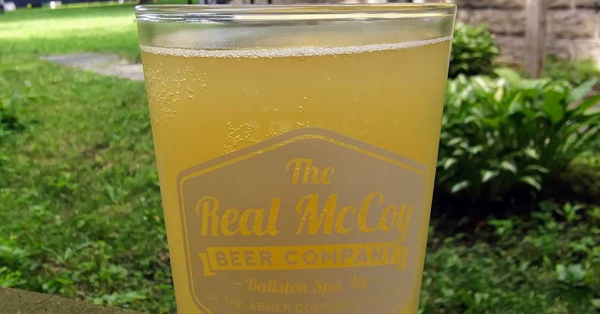 Real McCoy beer in glass