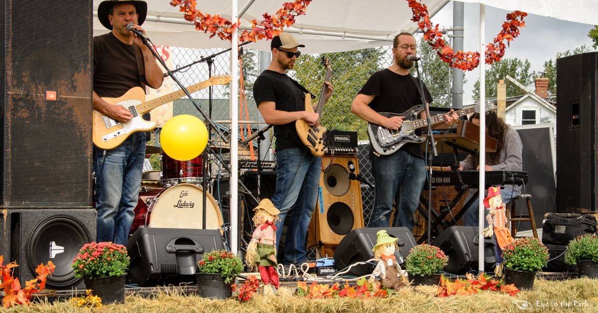 band plays at fall festival