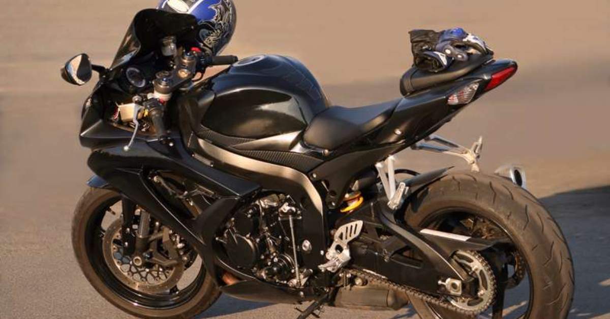 a black motorcycle