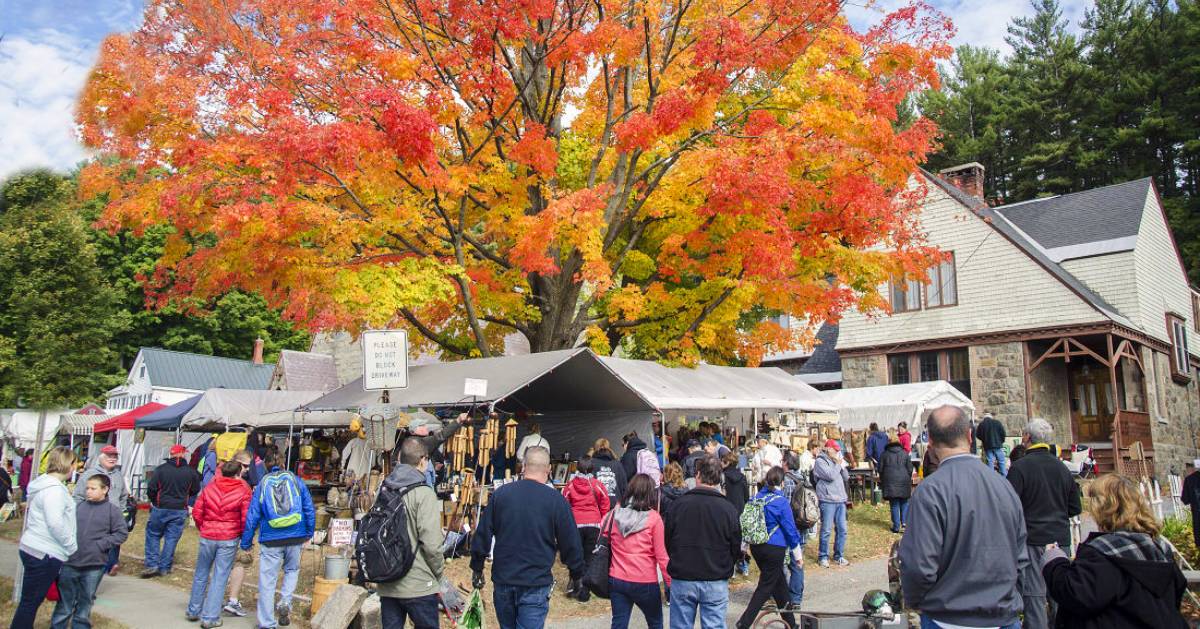 garage sale in the fall