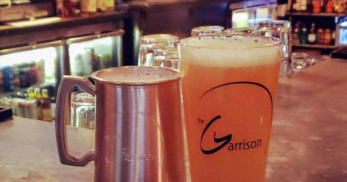 beer mugs at the Garrison