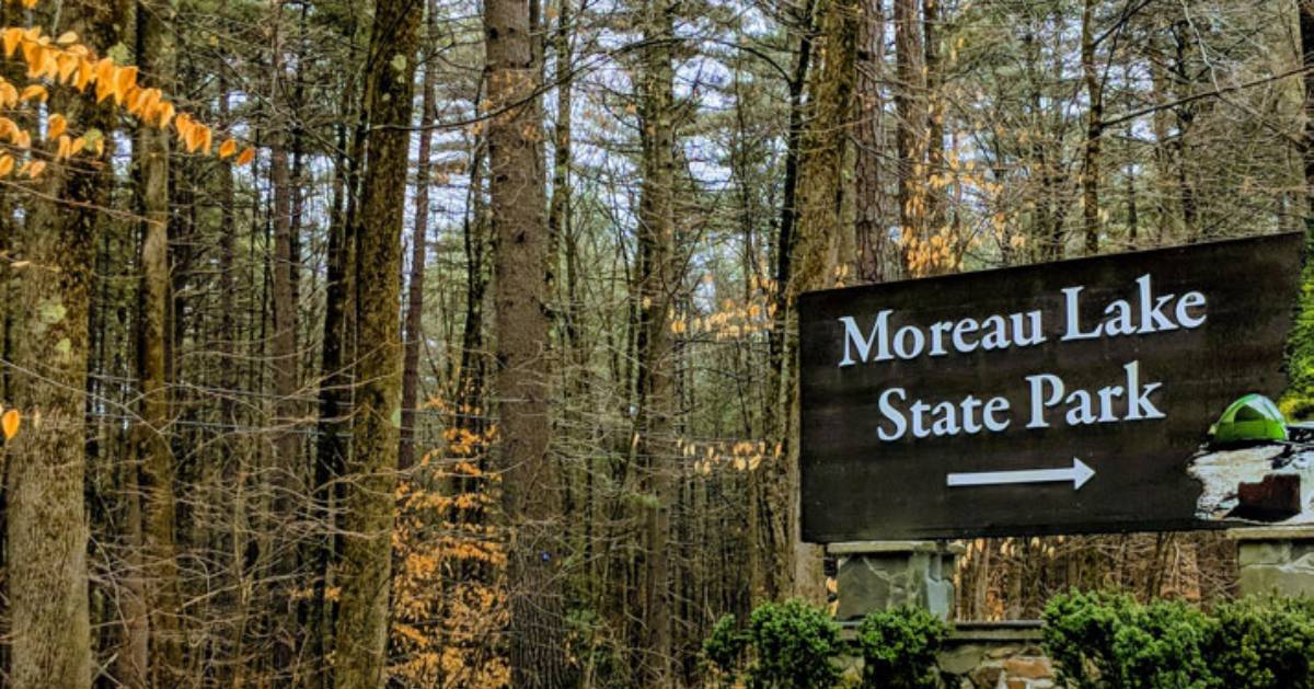 sign for moreau lake state park