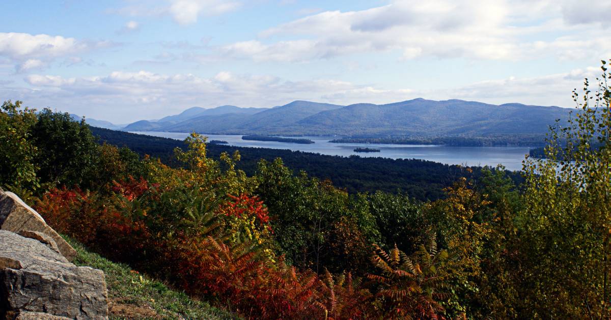 fall view from mountain