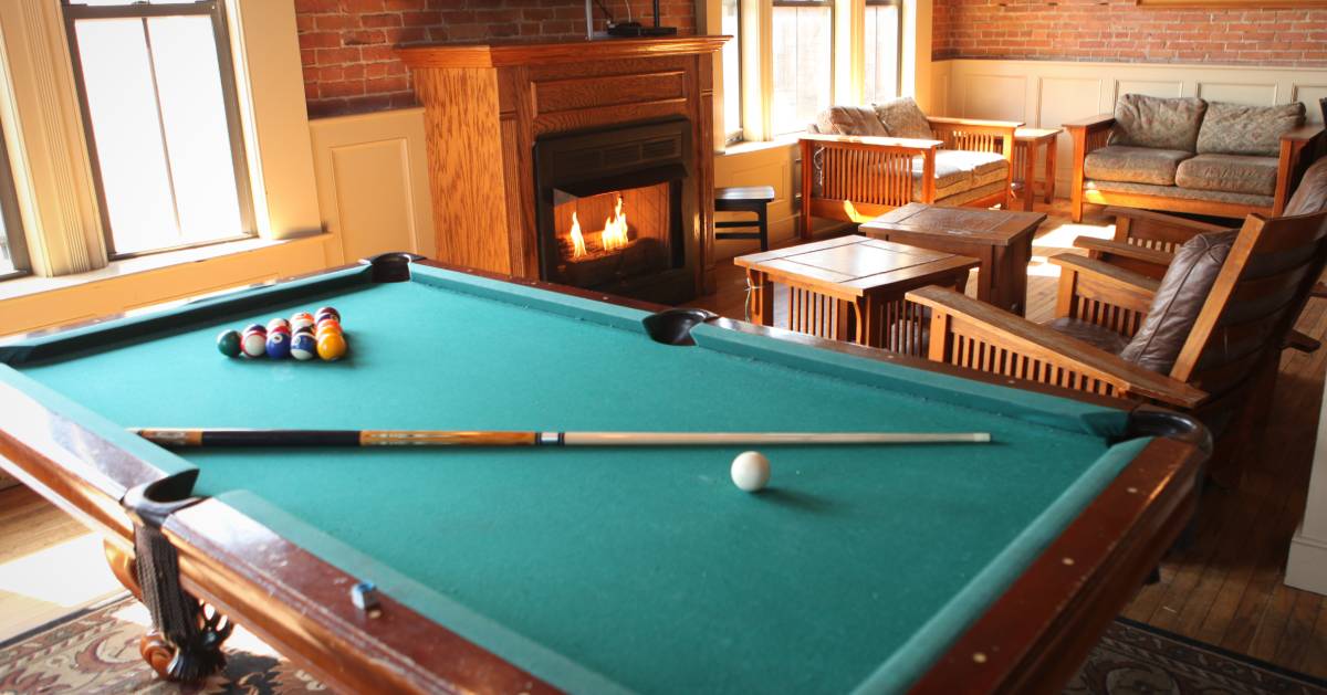 a pool table