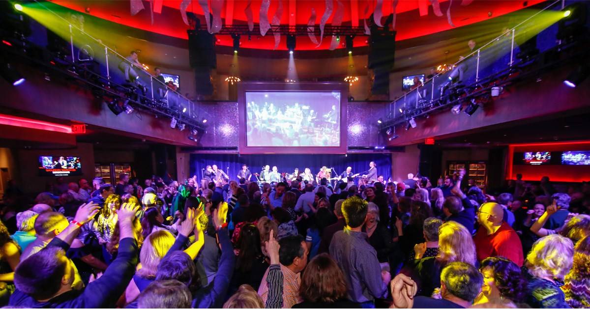 crowd dancing at nightclub