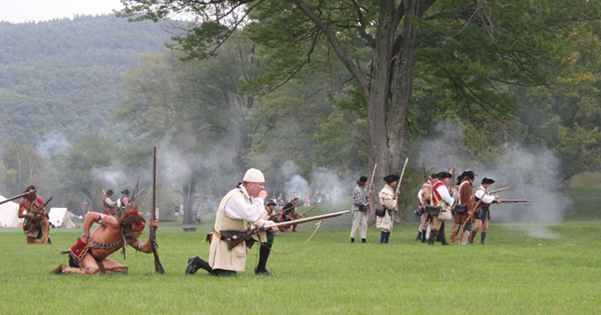 a battle reenactment