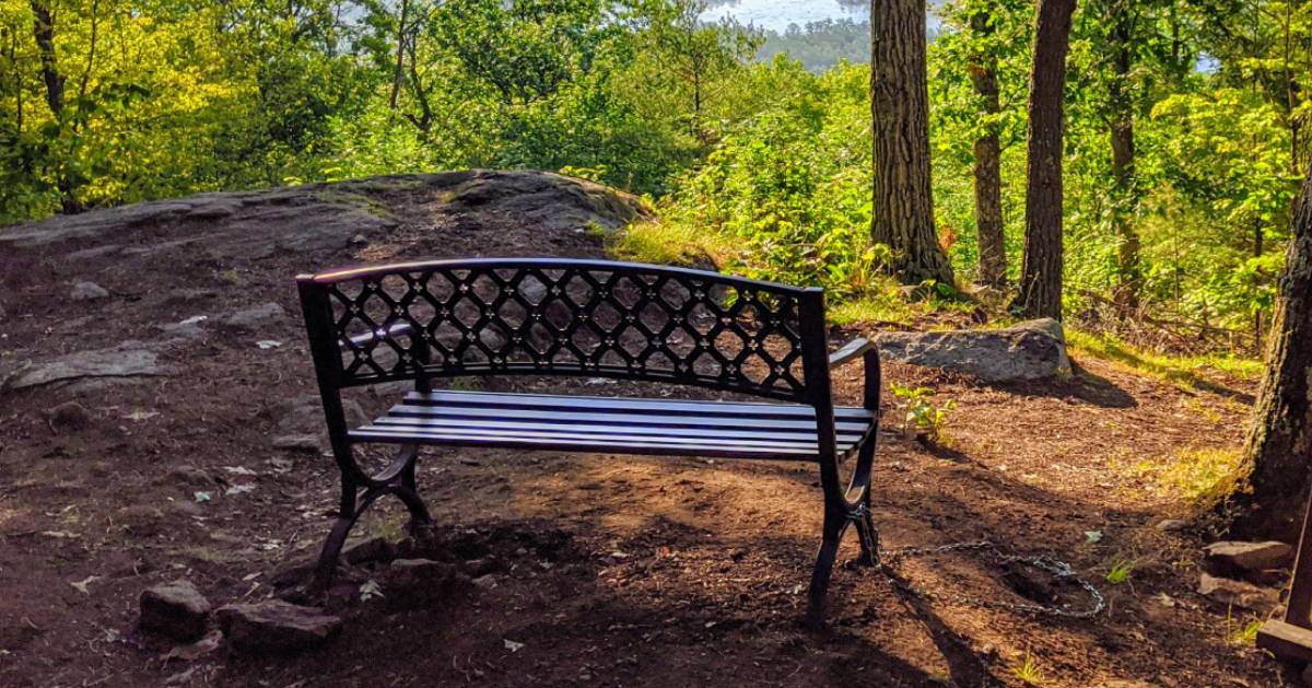 bench on summit