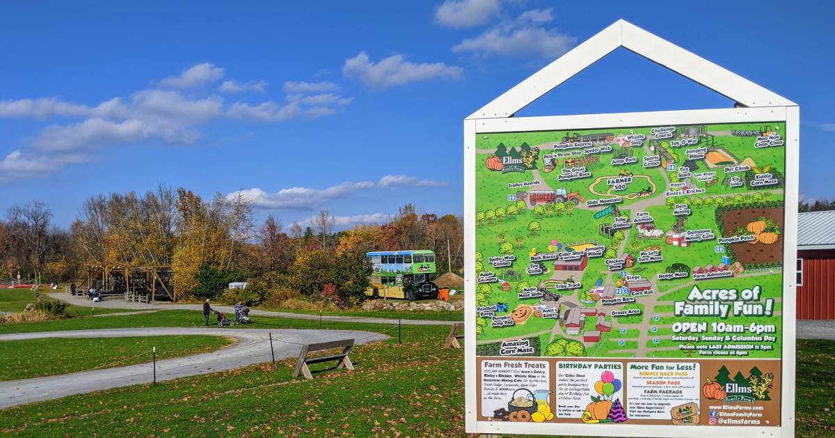 farm map sign