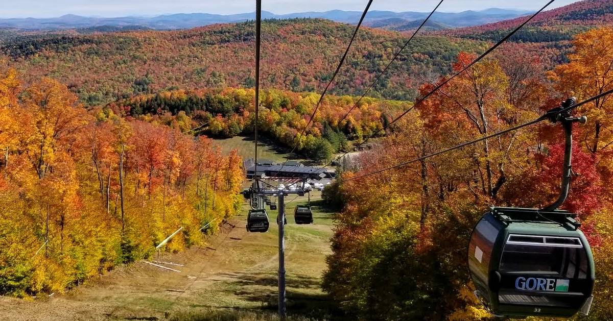 gondola ride in the fall