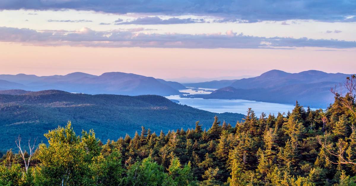 view from mountain summit