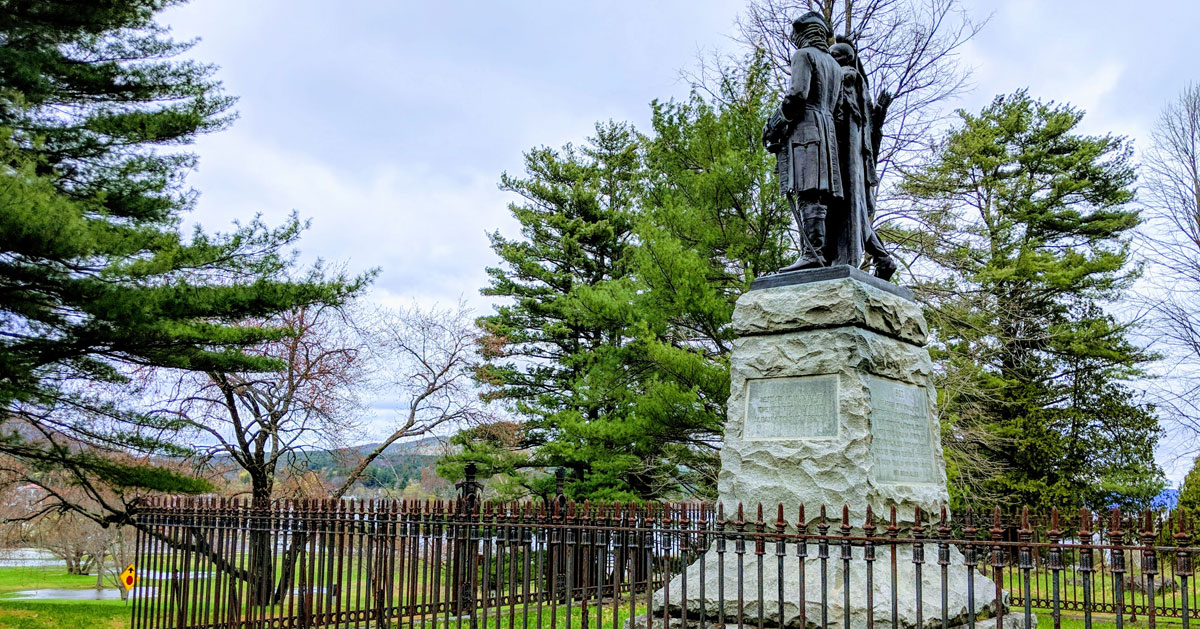 side view of statue