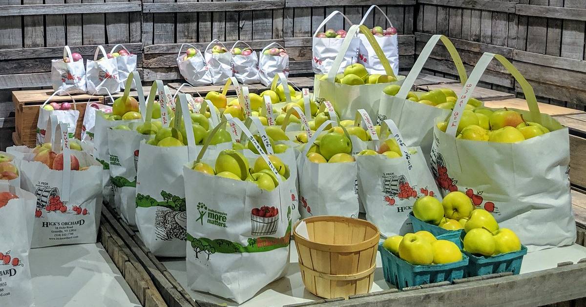 bags of apples