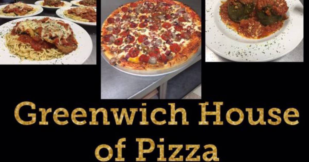 food from the greenwich house of pizza