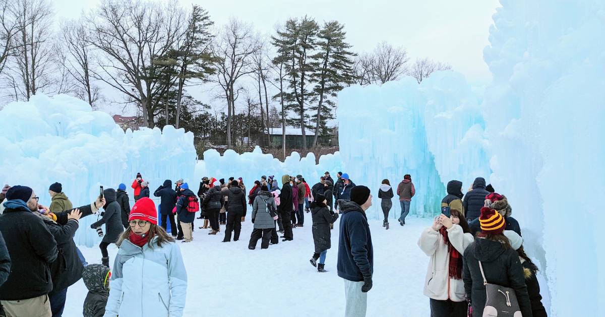 Ice Castles Winter Attraction in Lake NY