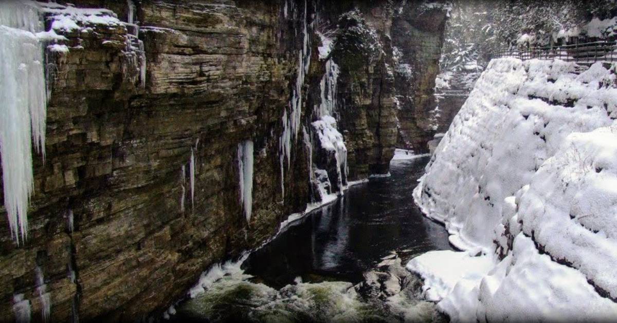 gorge in winter