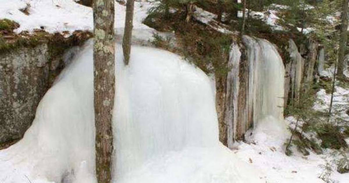 frozen waterfall