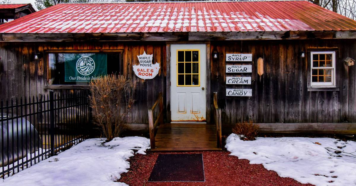 exterior of Rathbuns sugar house