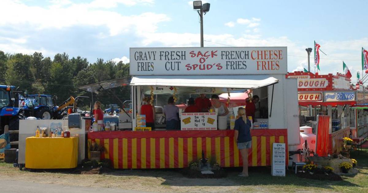 a fair food stand