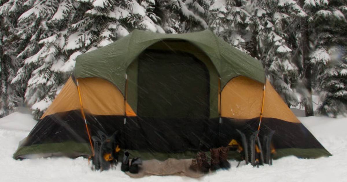 winter camping tent