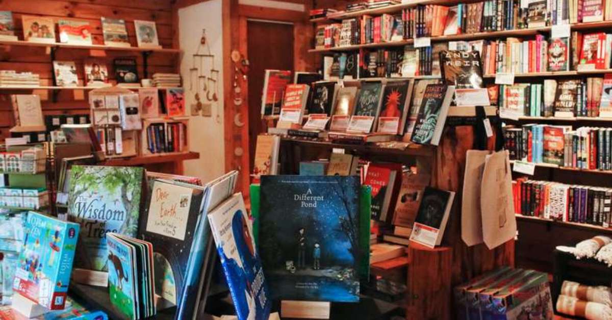 books on display in a bookstore