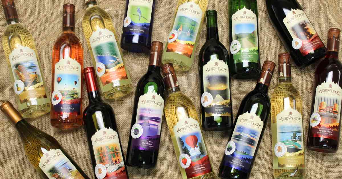 collection of Adirondack Winery wines
