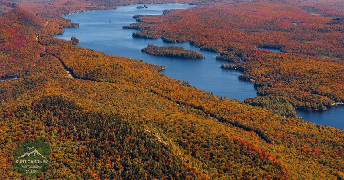 aerial view of Old Forge