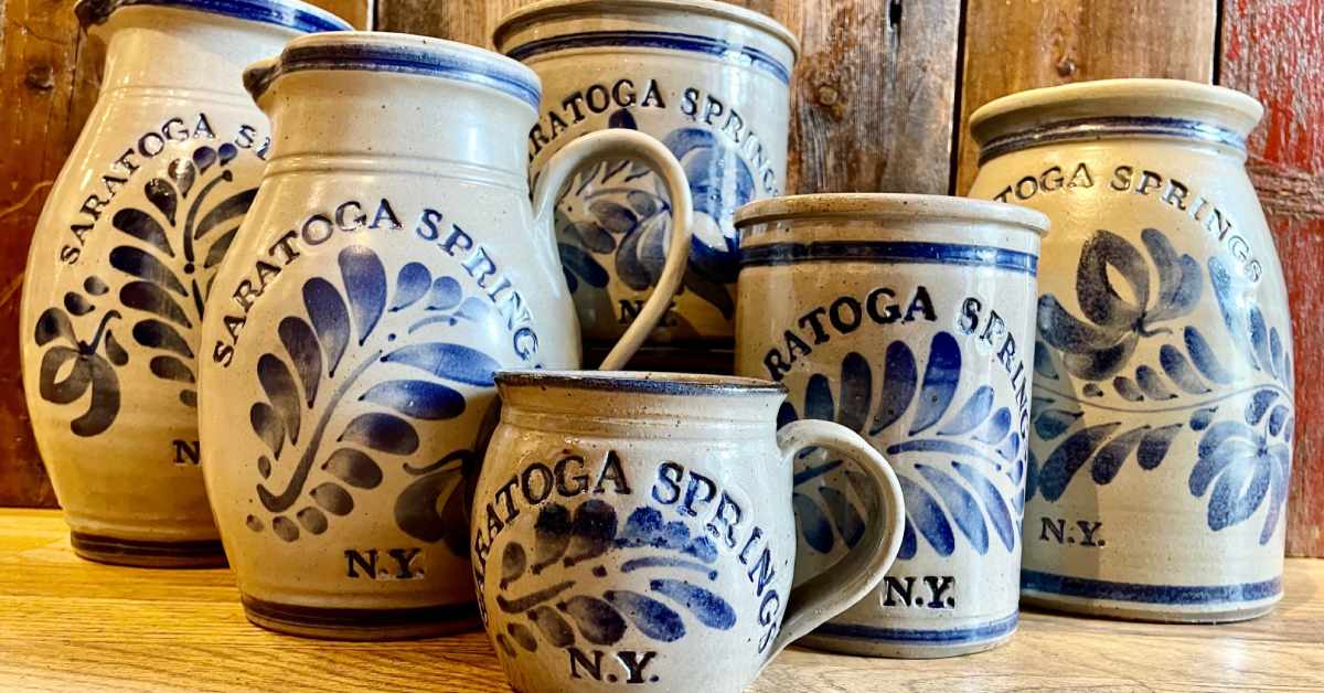 Saratoga Springs themed mugs and pottery