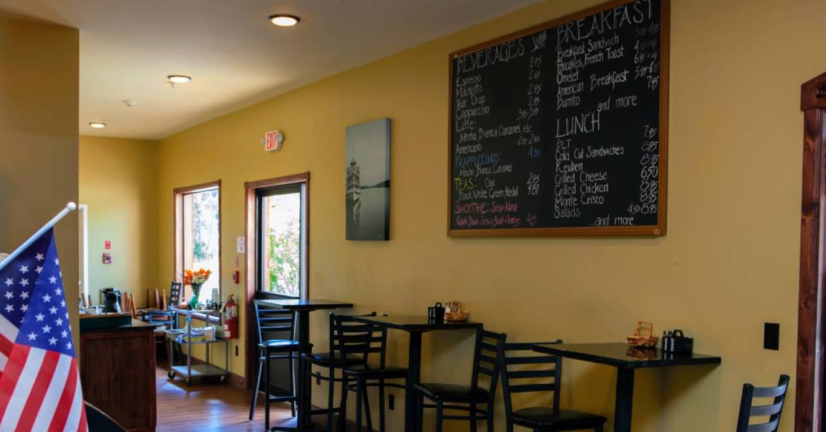 dining area in cafe