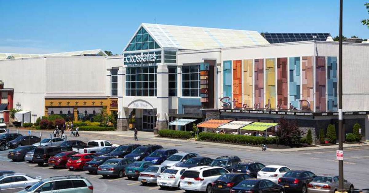 exterior of crossgates mall