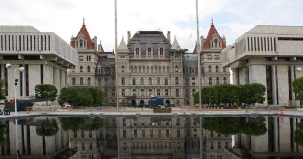 Exterior of Capitol Building in Albany