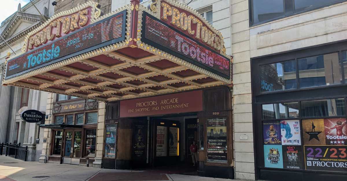 exterior of proctors theatre