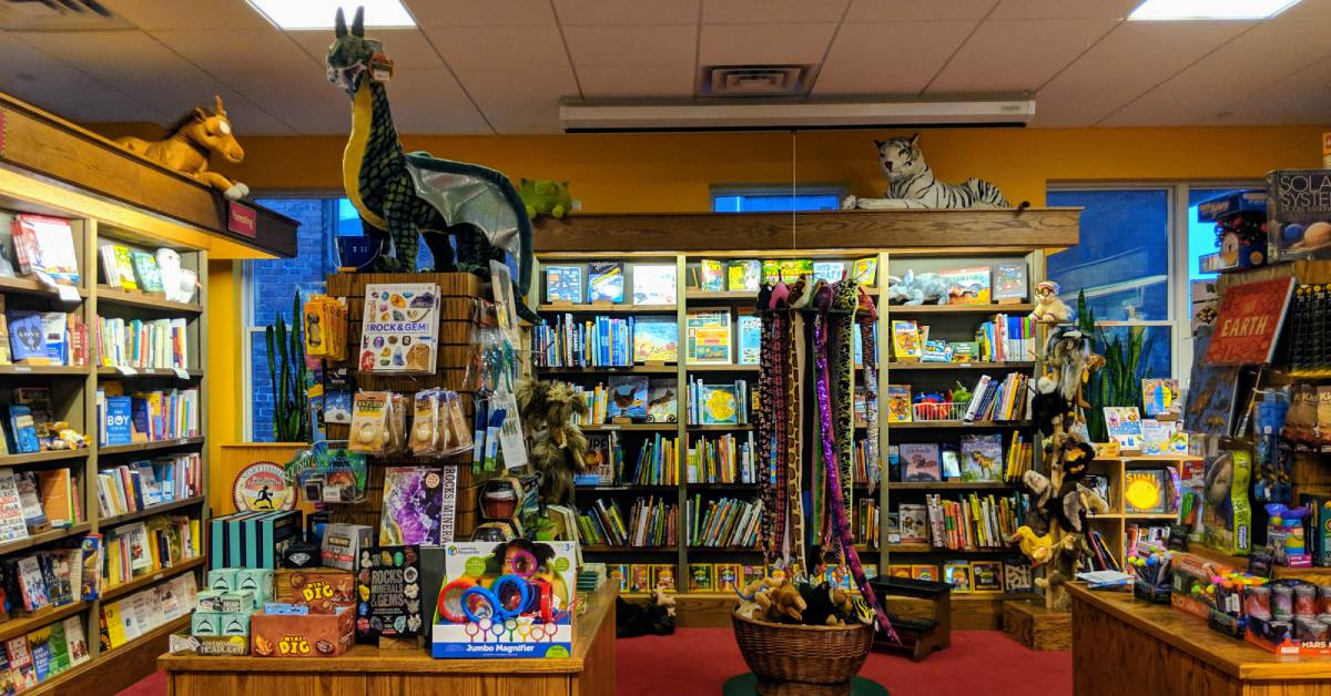 kids section of bookstore