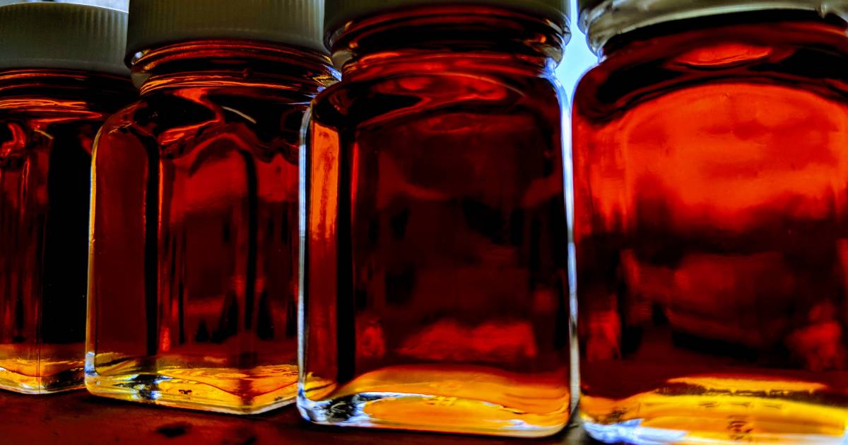 maple jars in a row