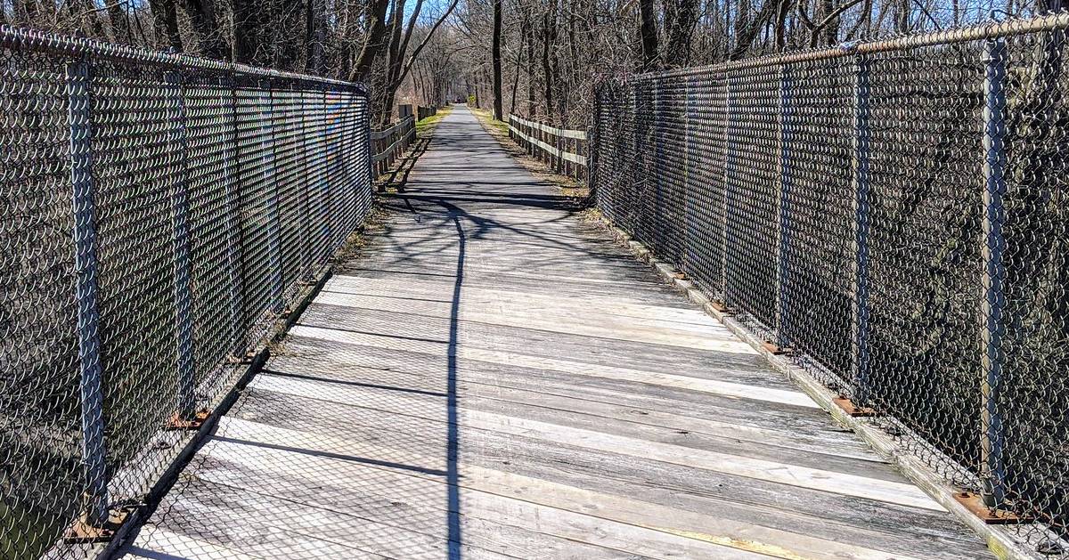 bike path with fence