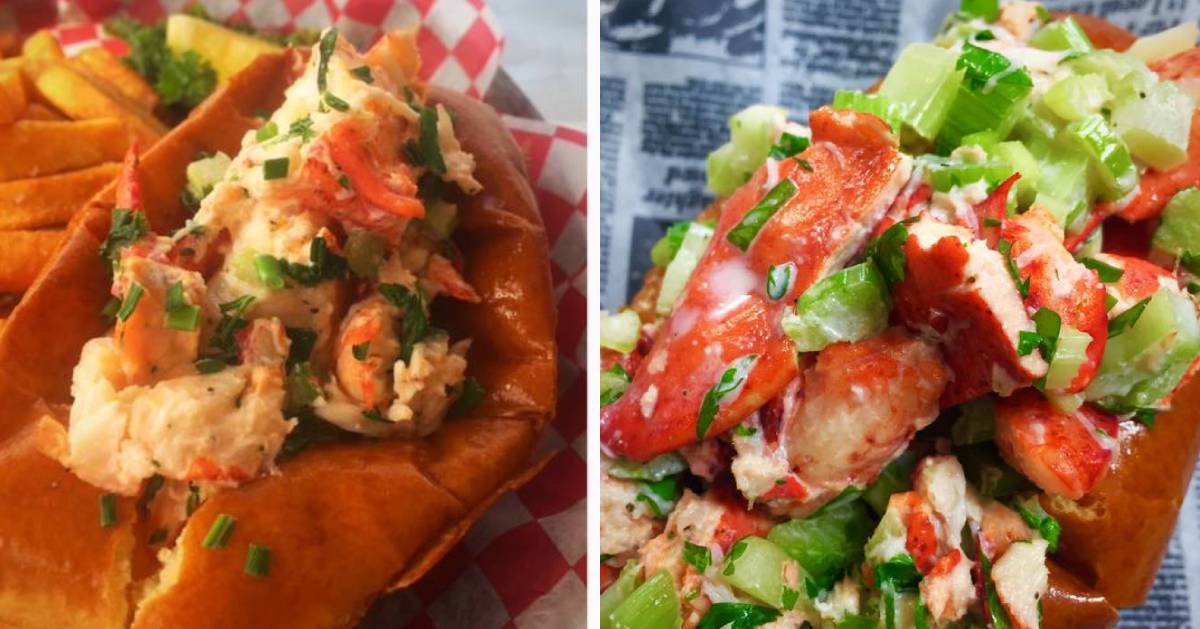 two lobster rolls