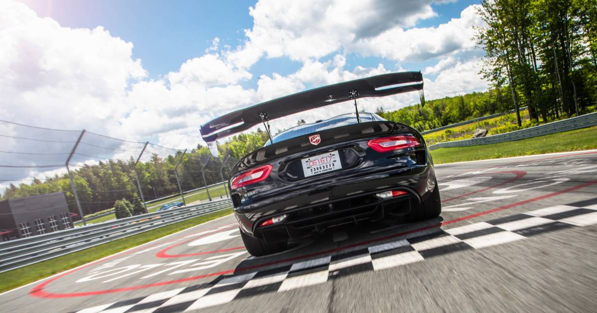 a race car on a track